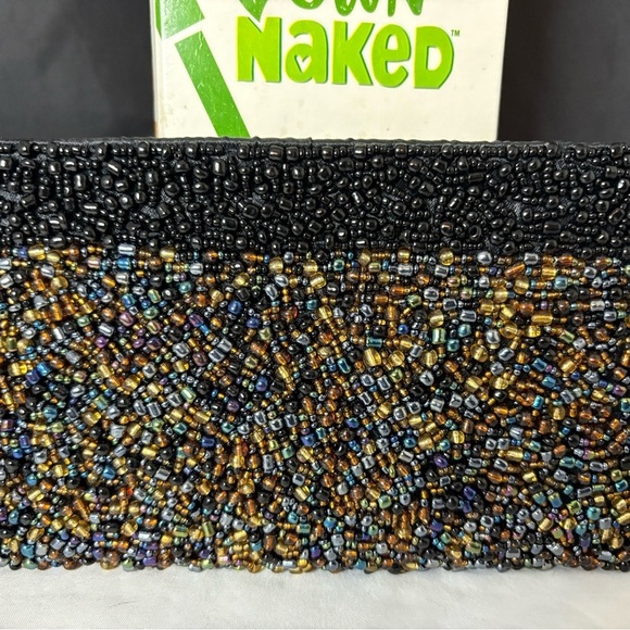 Metallic Beaded Clutch Bag - Picture 3 of 8